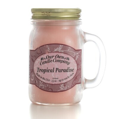 Tropical Paradise 13 Oz. Mason Jar