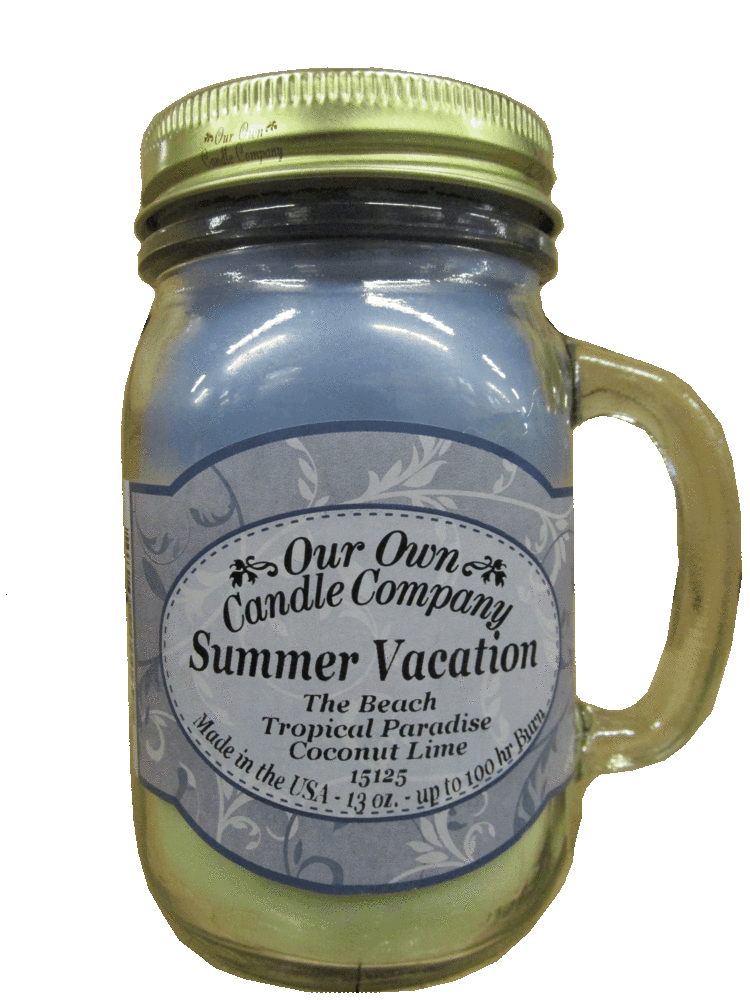 Summer Vacation 13 Oz. Mason Jar 