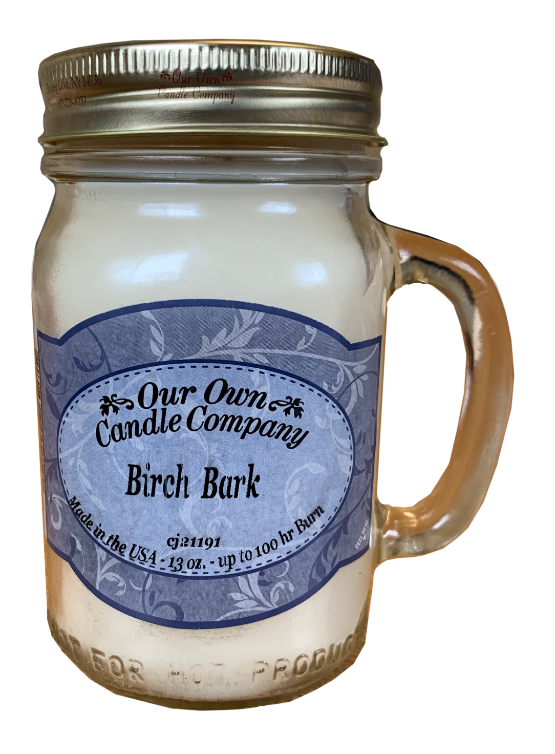 Birch Bark 13 Oz. Mason Jar 