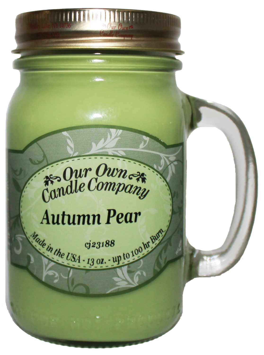 Autumn Pear 13 Oz. Mason Jar 