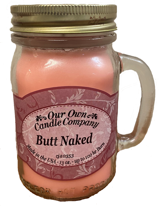 Butt Naked 13 OZ Mason Jar