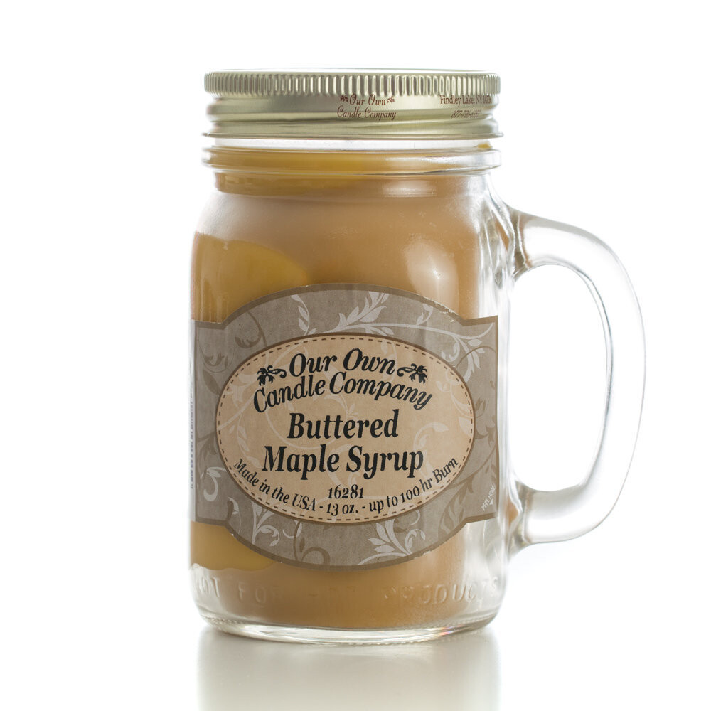 Buttered Maple Syrup 13 Oz. Mason Jar 