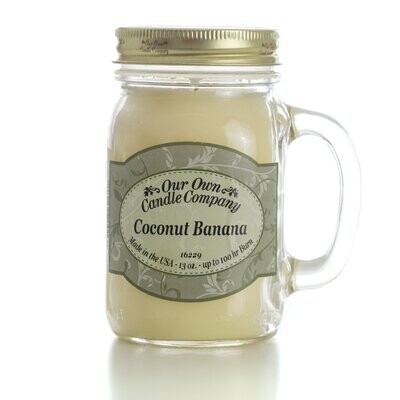 Coconut Banana 13 Oz. Mason Jar 