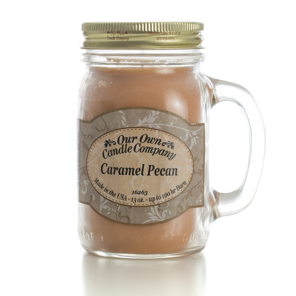 Caramel Pecan 13 Oz. Mason Jar 