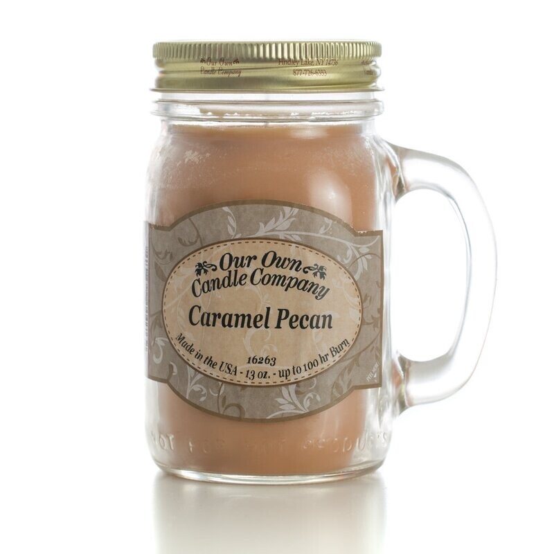 Caramel Pecan 13 Oz. Mason Jar 