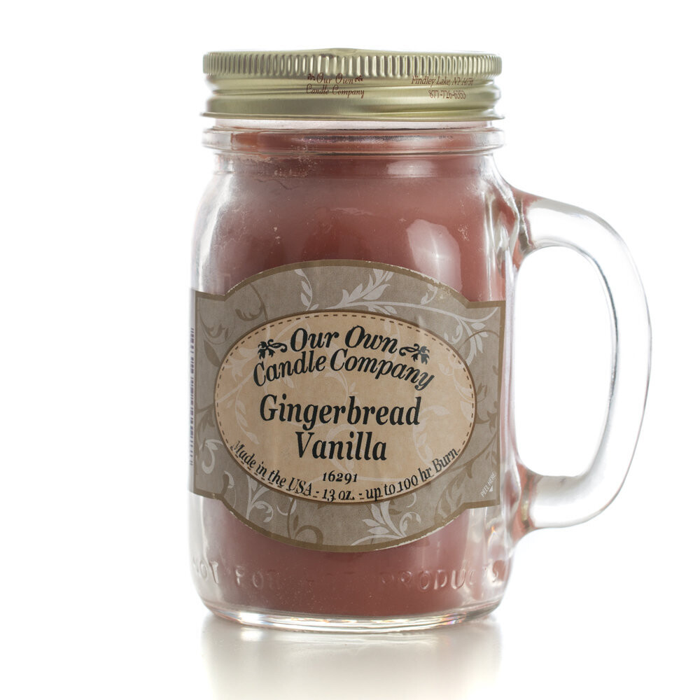 Gingerbread Vanilla 13 Oz. Mason Jar 