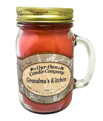 Grandma's Kitchen 13 Oz. Mason Jar