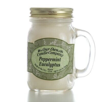 Peppermint Eucalyptus 13 Oz. Mason Jar 