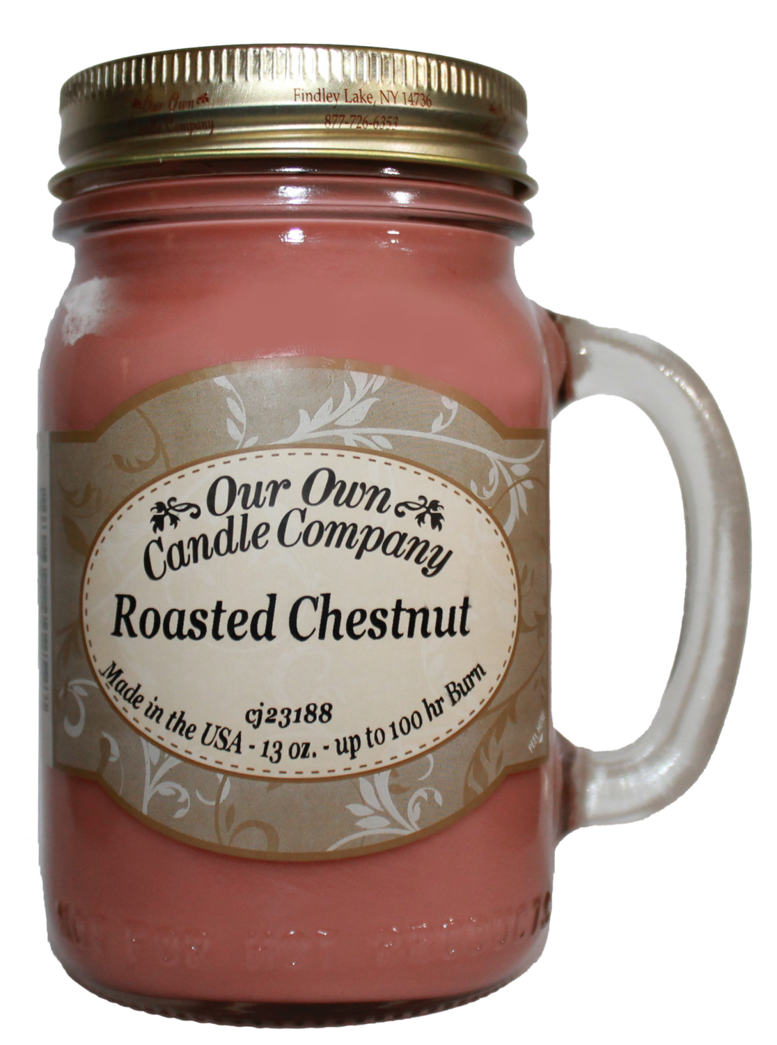 Roasted Chestnut 13 Oz. Mason Jar 