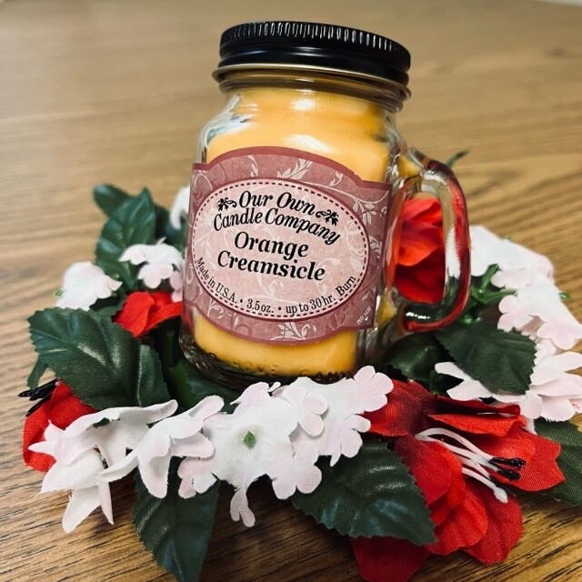Orange Creamsicle Mini Mason