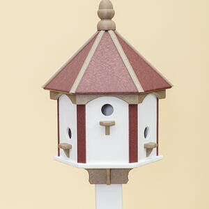 Poly 6 Hole Rustic PM Bird House (218)