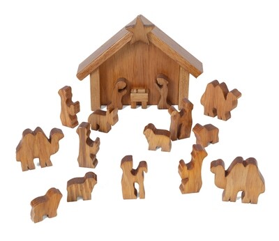 Handcrafted Nativity Scene