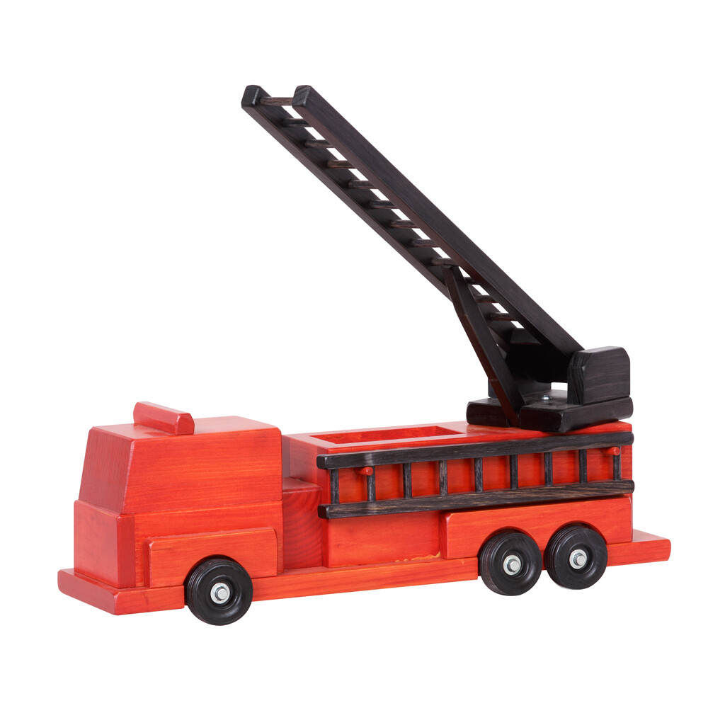 Handcrafted Red Fire Truck