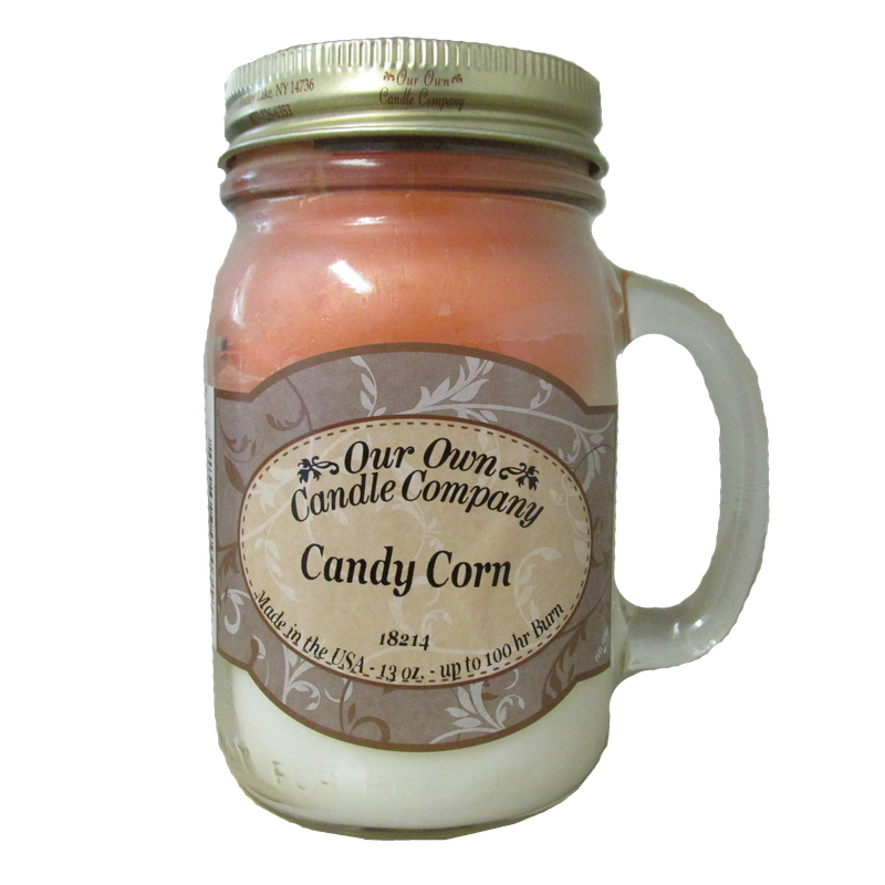 Candy Corn 13 Oz Mason Jar