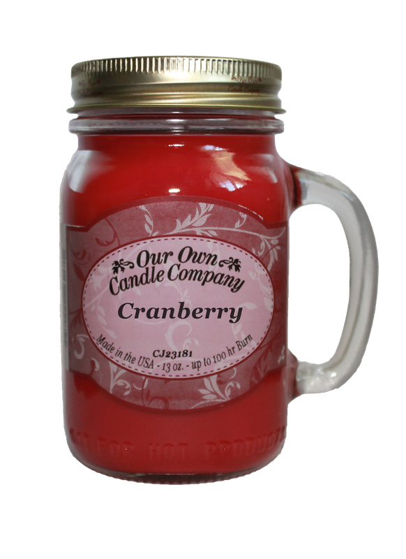 Cranberry 13 Oz. Mason Jar