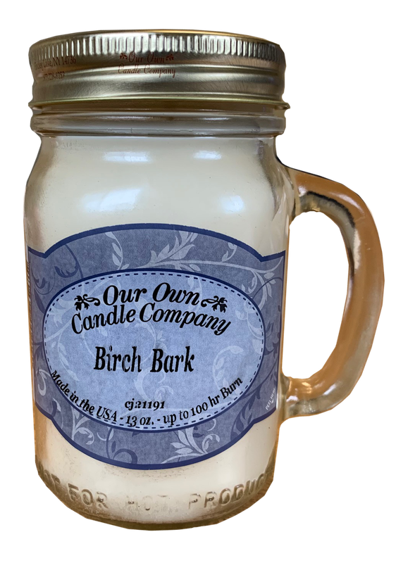 Birch Bark 13 Oz. Mason Jar 
