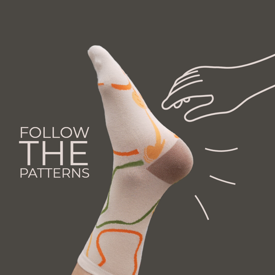 INSOMNIAWAY Designer Socks for Self-care - 1 pair