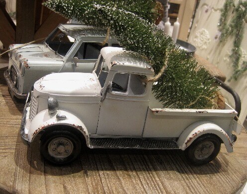 Vintage Bil m.juletræ