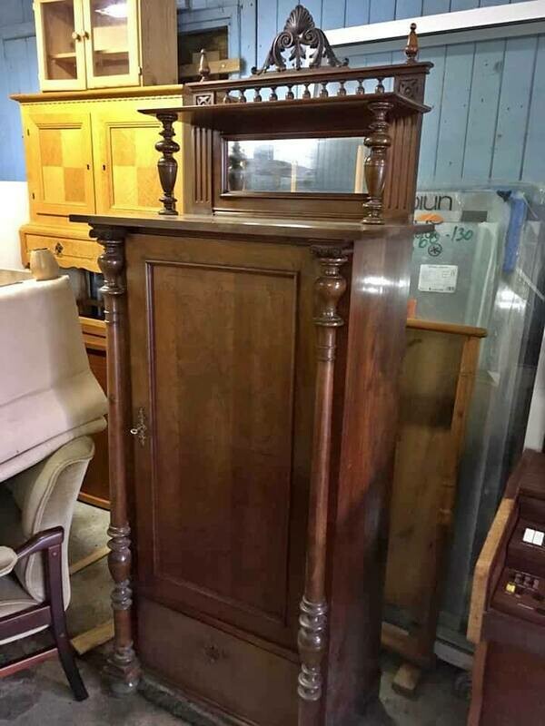 Antik Jugend sølvtøjs skab. H220B85D50