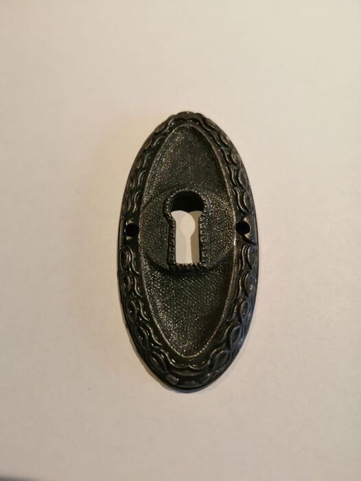 Zink beslag til nøglehul H6B2,8 cm