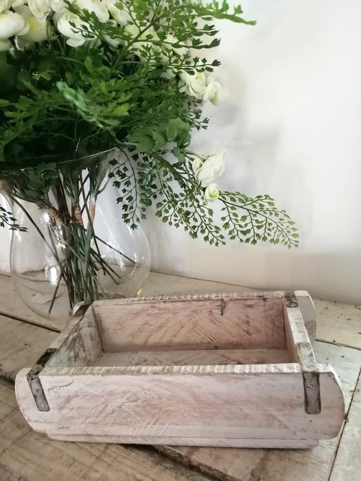 Murstensform antique hvid