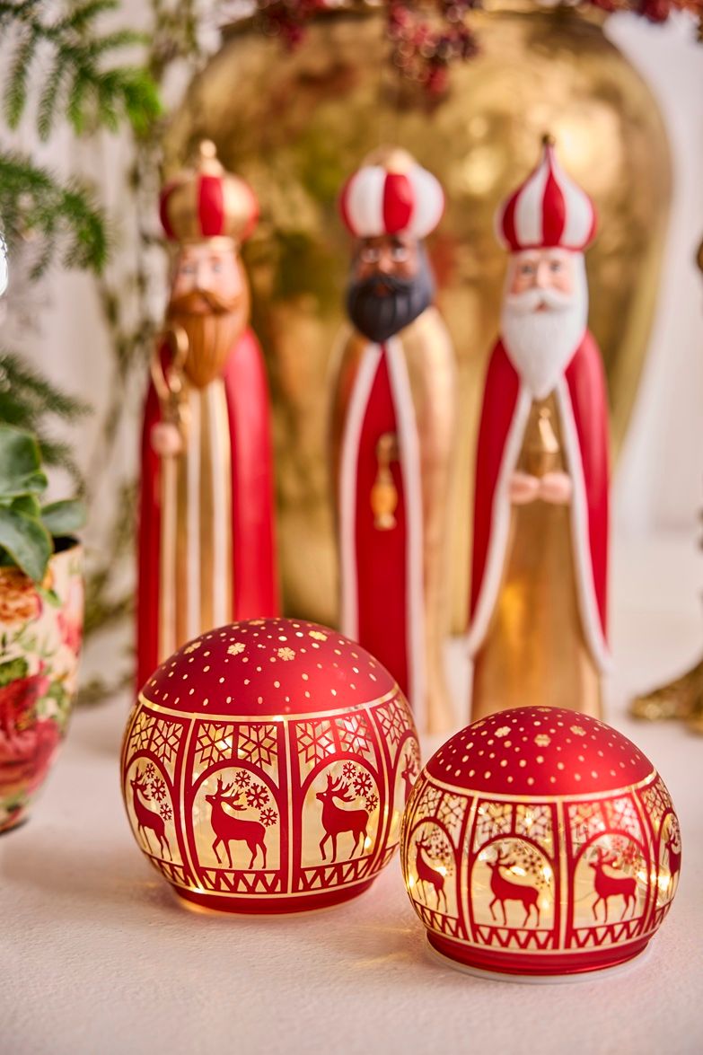 Glas Ball X-Mas Led/timer