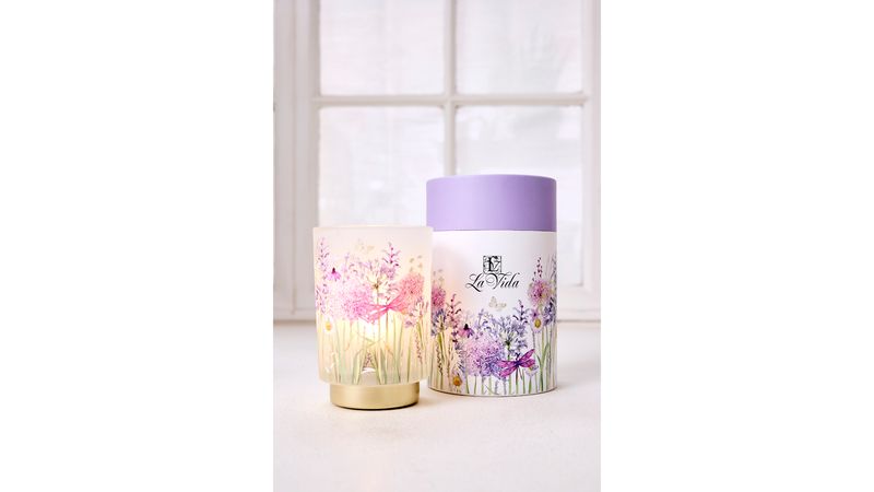 Glas LED Butterfly. Kommer i smuk gaveæske.