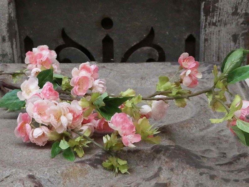 Dekorationsgrene - Æblegren rosa. H106 cm