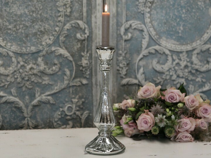 Lysestage m. riller til kronelys