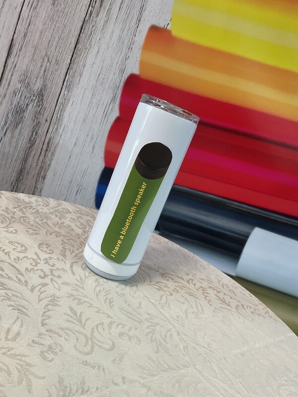 20 oz. Sublimation Blank Speaker Tumbler w/ LED Lights