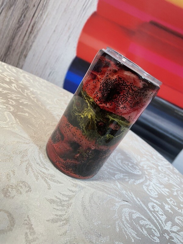 Custom Epoxy Stainless Steel Ink Swirl Tumblers
