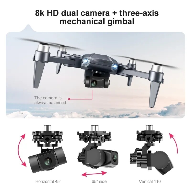 8k gps professional photography drone