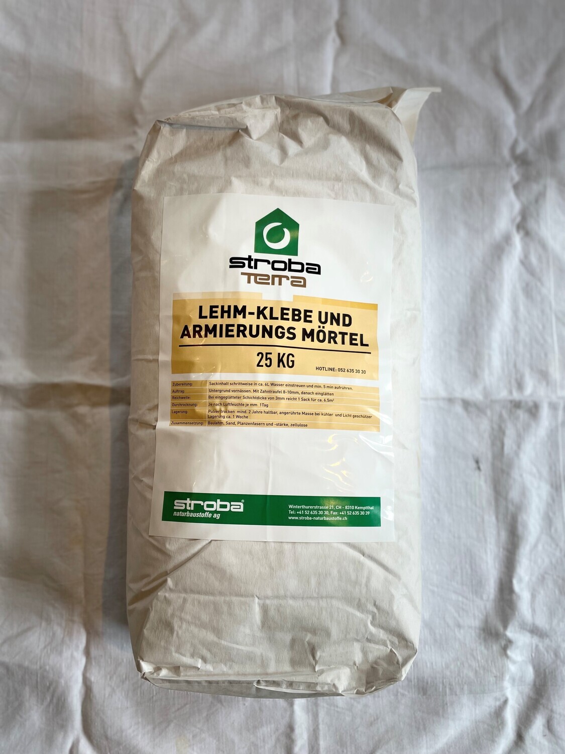 Lehm Klebe und Armierungsmörtel