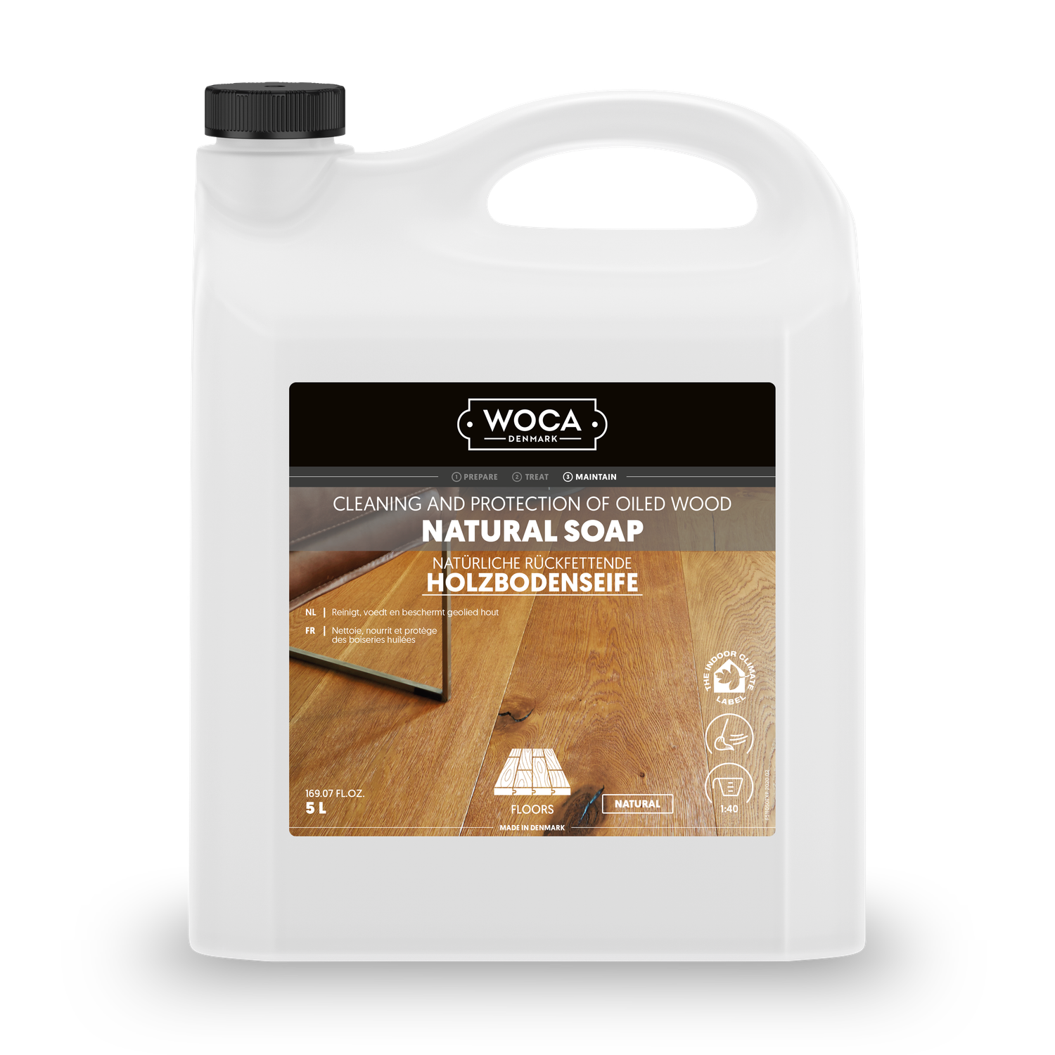 Woca Holzbodenseife Natur 5 L
