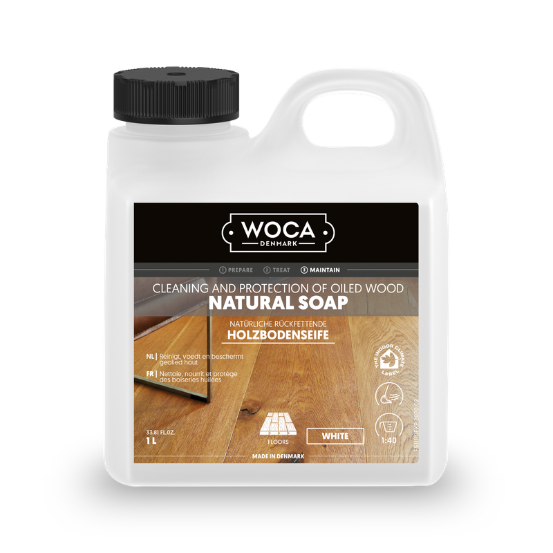 Woca Holzbodenseife Weiss 1 L
