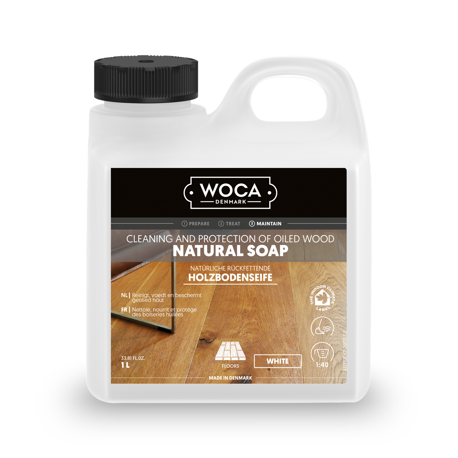 Woca Holzbodenseife Weiss 1 L Woca Holzbodenseife Weiss 1 L