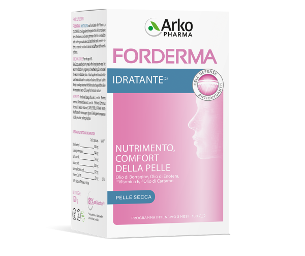 FORDERMA INTEGRATORE ALIMENTARE IDRATANTE 180 CPS 3 MESI