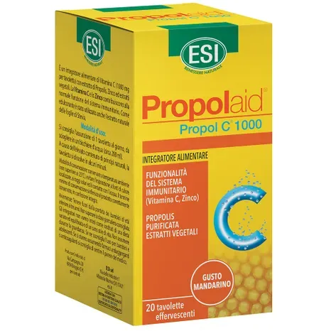 ESI PROPOLAID PROPOL C 1000 INTEGRATORE DIFESE IMMUNITARIE 20 TAVOLETTE EFFERVESCENTI 90 G