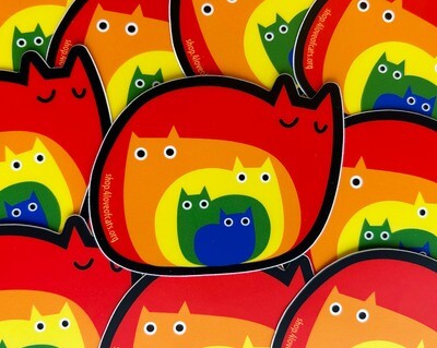 Rainbow Cats Sticker