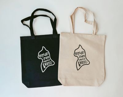 Rescued is My Favorite Breed Canvas Tote