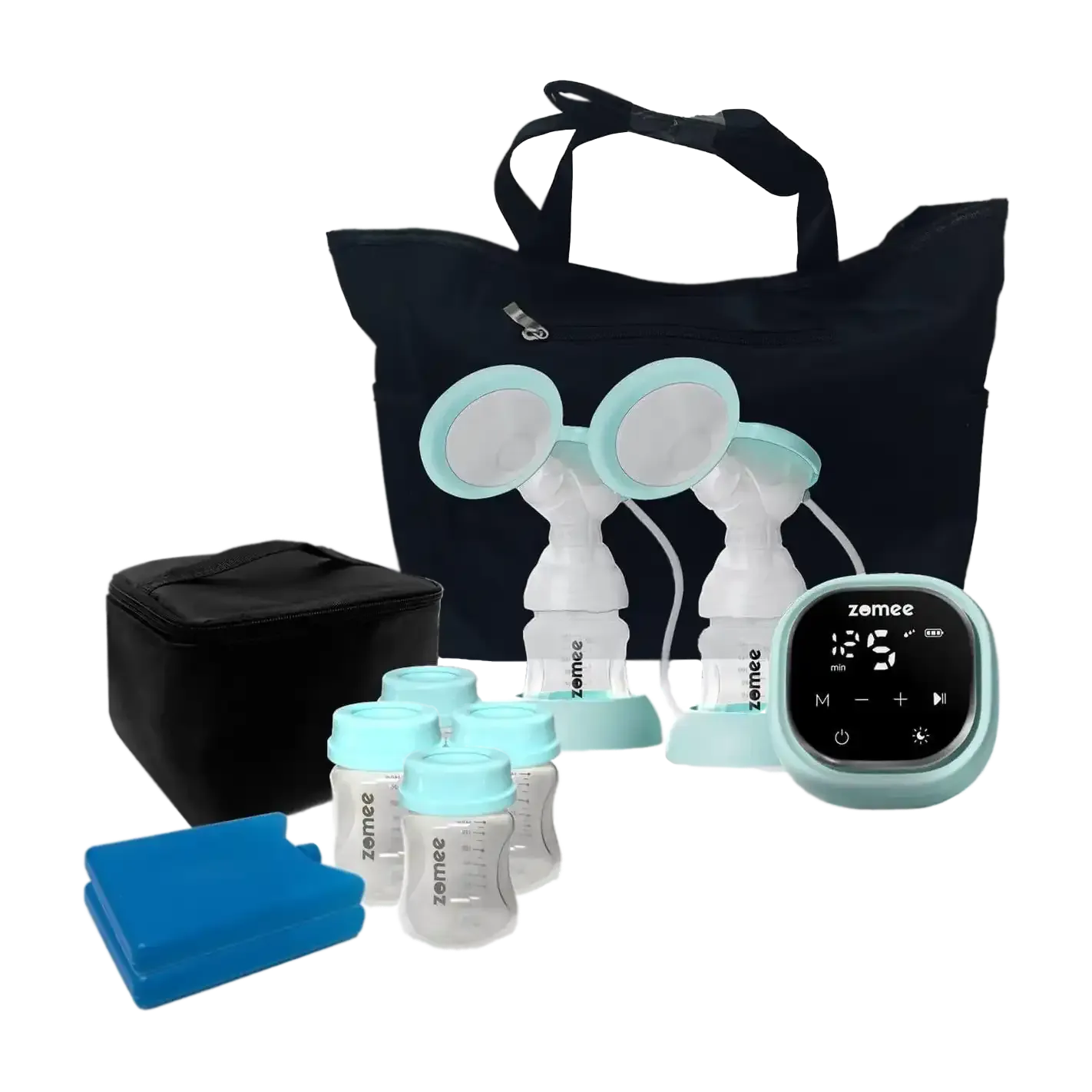 Zomee Z2 Breast Pump Travel Bundle Pack