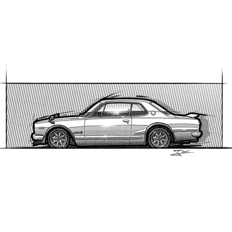 Auto Zeichnung