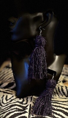 Dark Purple Scrubby Yarn