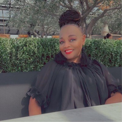 Black Yarn Tasse Earrings