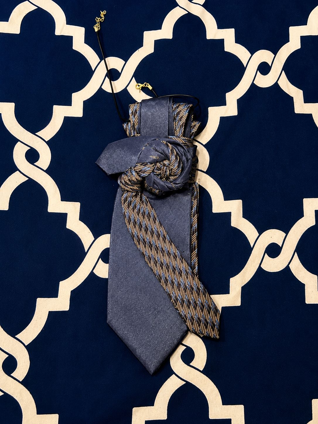 Blue Double Tie