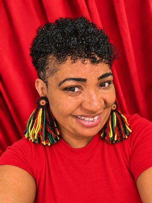 Juneteenth Yarn/Fringe Tassel Earrings
