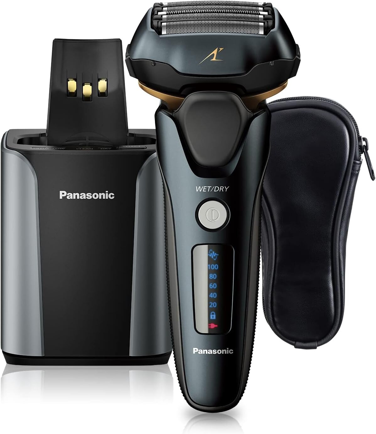 Panasonic Arc5 Blade Wet/Dry Electric Shaver with Cleaning Station and Charging ESLV97


