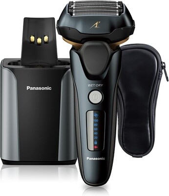 Panasonic Arc5 Blade Wet/Dry Electric Shaver with Cleaning Station and Charging ESLV97

