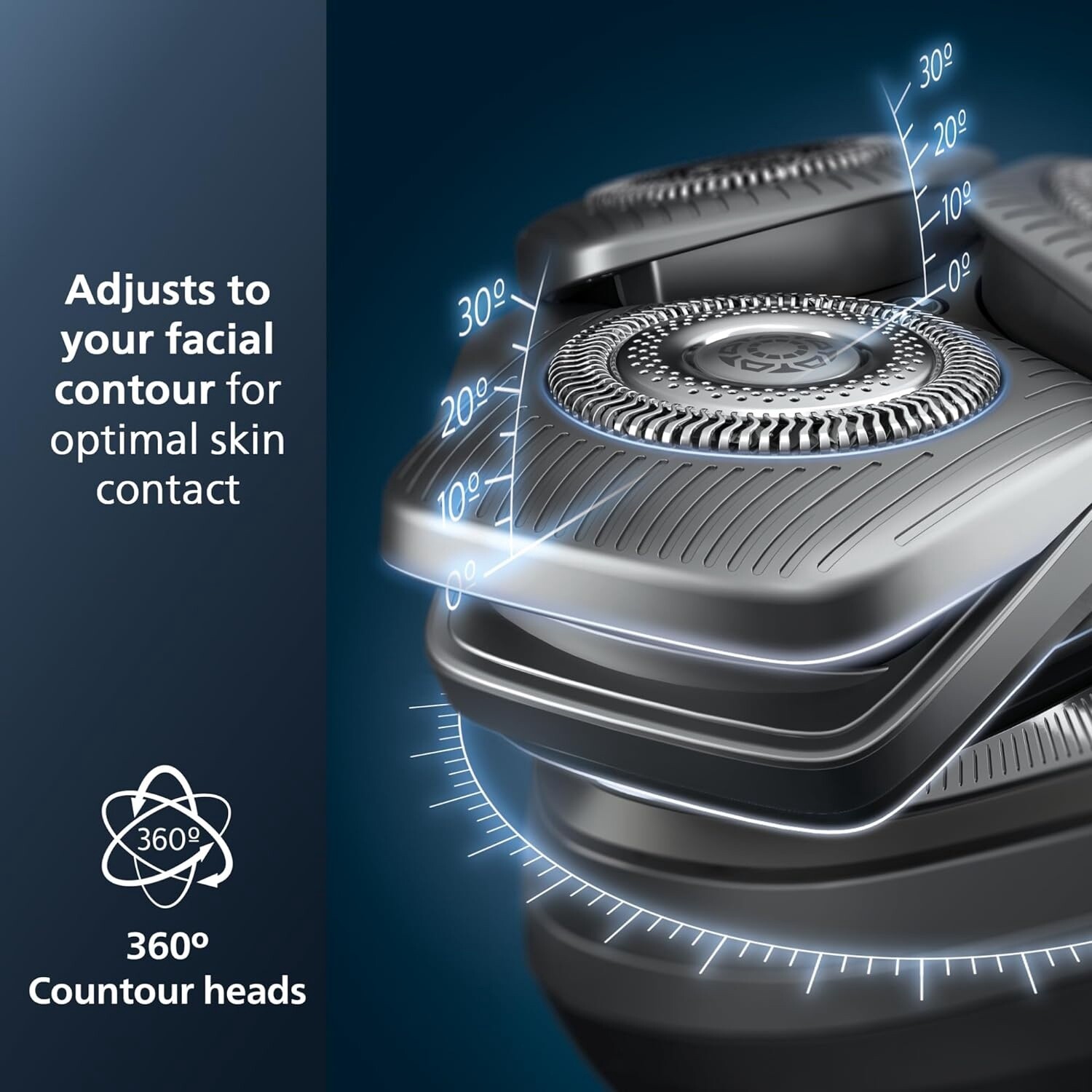 Philips  Series 9000 Electric Shaver, Wet & Dry Use, with Charging Stand, Cleaning System, S9986/55 , Black