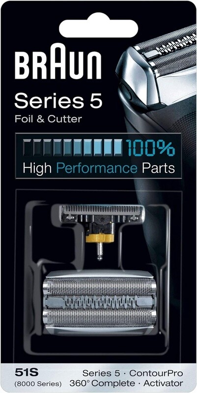Braun 51S Series 5 Replacement Foil and Cutter SIlver